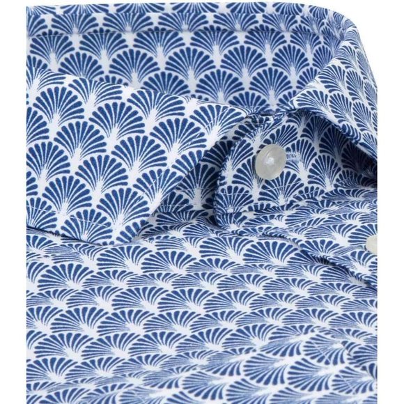 TWN Navy Blue Dress/Casual Shirt (Slim Fit) - Picture 3 of 3